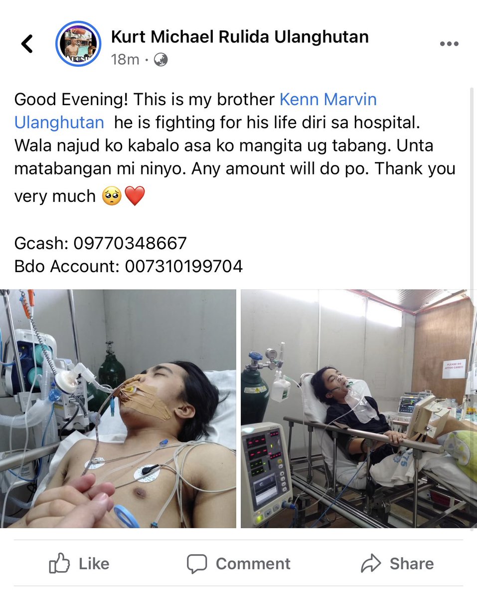 RainAranez's tweet photo. This person deserves nothing but happiness. I’ve known him for almost 5 years now. No matter how unfair the world is, he always finds a reason to smile. He always finds a reason to forgive. He always finds a reason to live. Let us help Kenn. Any amount is greatly appreciated 😭😔 https://t.co/qCMjbweEnI