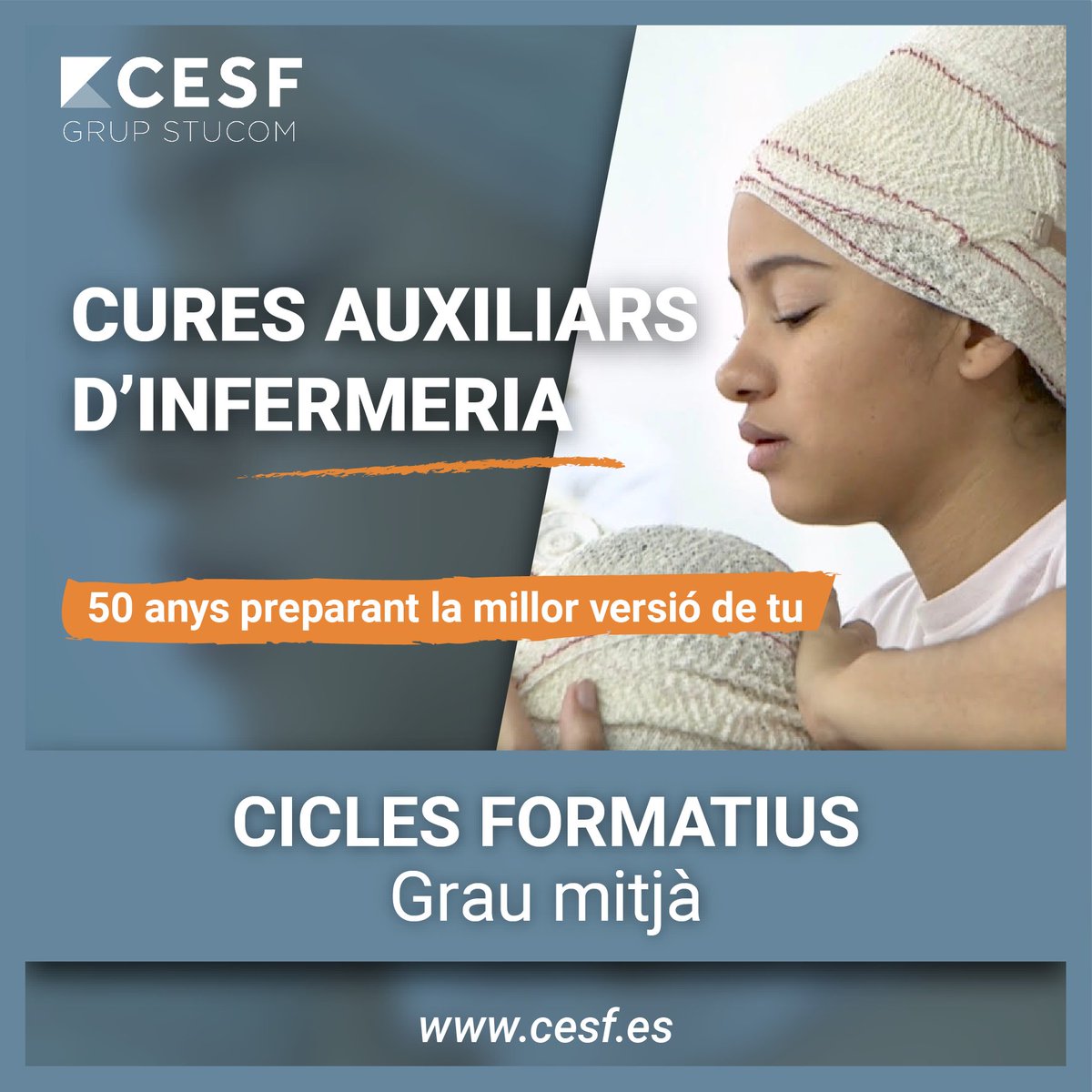 BarcelonaCESF's tweet photo. Forma part de la branca sanitària CESF!

Si ets dels que vetlla per la salut i el benestar de les persones i t’agradaria assistir en la dispensació i elaboració de productes farmacèutics i afins...  uneix-te als nostres Cicles Formatius que formen part de la branca sanitària! https://t.co/sm6zBOjvTy