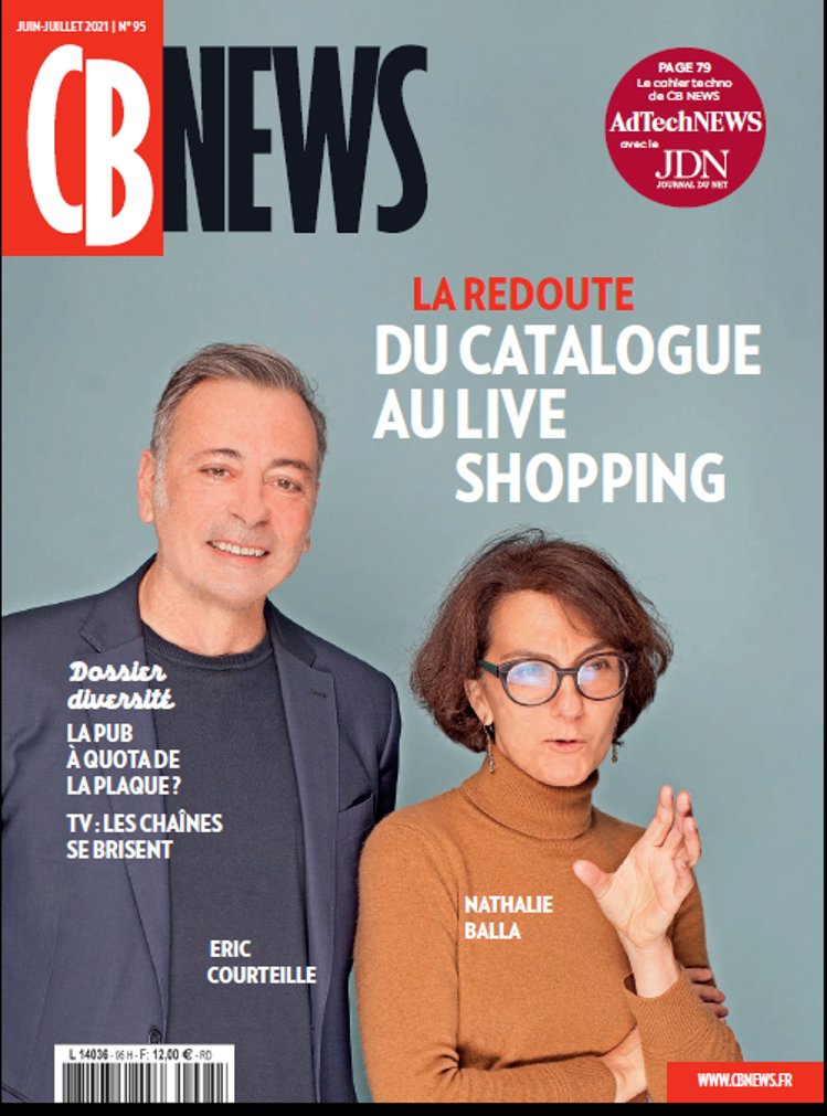 Nathalie Balla et Eric Courteille, co-présidents, ont su garder le coté patrimonial et familial de La Redoute, tout en la remettant au gout du jour et en se démarquant des grandes plateformes, avec style ...". Une grande interview à retrouver dans CBNews de juin-juillet 2021 !