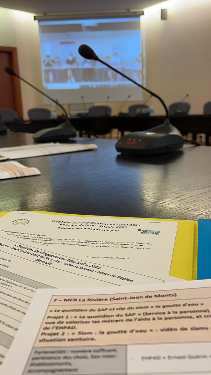 La mfr de St jean de monts présente ce matin son projet aux trophées de l’engagement éducatif