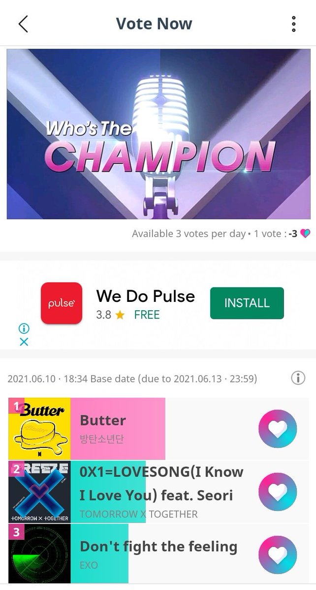 l_wuxian's tweet photo. [Vote Now] Vote for the Champion Song of this week
 https://t.co/fWgX7TXKwp
VOTE FOR EXO in IDOL CHAMP
#weareoneEXO @weareoneEXO 
#exo #EXO_L #DFTF #DFTFbyEXO #DontFightTheFeeling #DONT_FIGHT_THE_FEELING #DONT_FIGHT_THE_FELLING https://t.co/iUbrJGgLOo