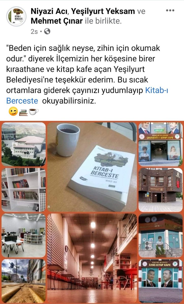 İsmi gibi güzel, ince, latif ve zarif Kitab-ı Berceste ve çok daha fazlası için sizleri merkezlerimize bekliyoruz.

📍Temelli Millet Kıraathanesi
📍Fethi Gemuhluoğlu Bilgi Evi
📍Gedik Kültür Evi
📍İlyas Kitap Kafe
📍Çavuşoğlu Kitap Kafe
📍Çukurdere Kitap Kafe
📍DAP Kütüphanesi