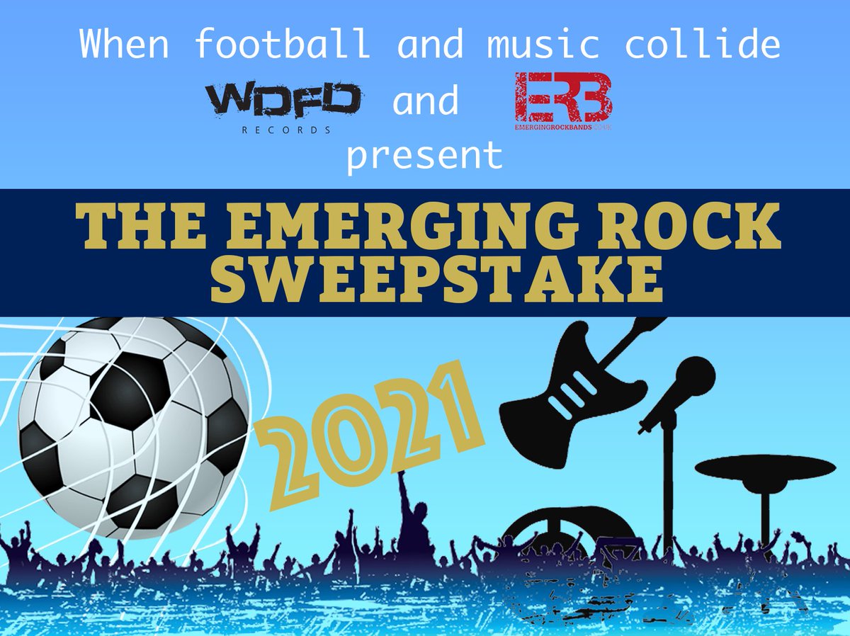 EmergingRock's tweet image. Have some fun during #EURO2020 even if you don't like football. 
Join the @WDFD_Records/@EmergingRock sweepstake and team up with some amazing new bands to progress through the stages. This is for fun, but the winner will get a prize bundle🎁
First 24 people to reply are IN