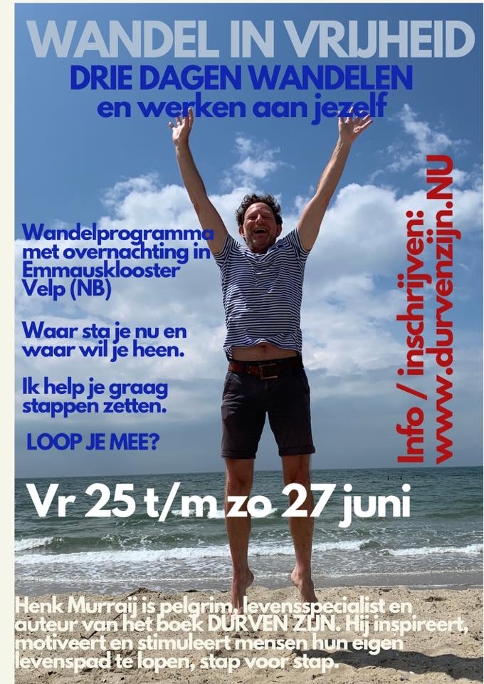 Wandel in vrijheid met Henk Murraij, één van onze populaire activiteiten georganiseerd door een pelgrim. Organiseer jij ook dergelijke activiteiten? Neem contact met ons op, bezoek het klooster en we bespreken de mogelijkheden!
