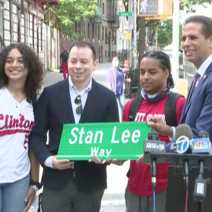 Bronx street sign unveiled for street renaming to honor Marvel Comics legend Stan Lee