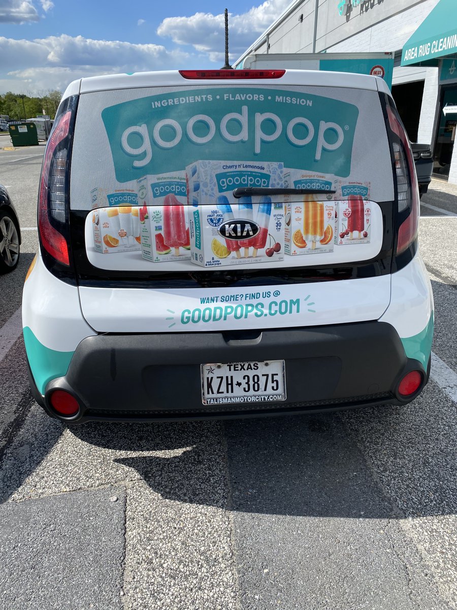 SpeedProTowson's tweet photo. Our most recent vehicle wrap we completed for @GoodPop Don't these popsicle's look good? This wrap has us thinking about summer! 

#GreatBigGraphics #SpeedProTowson #VehicleWrap #Decals #Advertising #Marketing #GoodPop https://t.co/HxqYNf7O6M