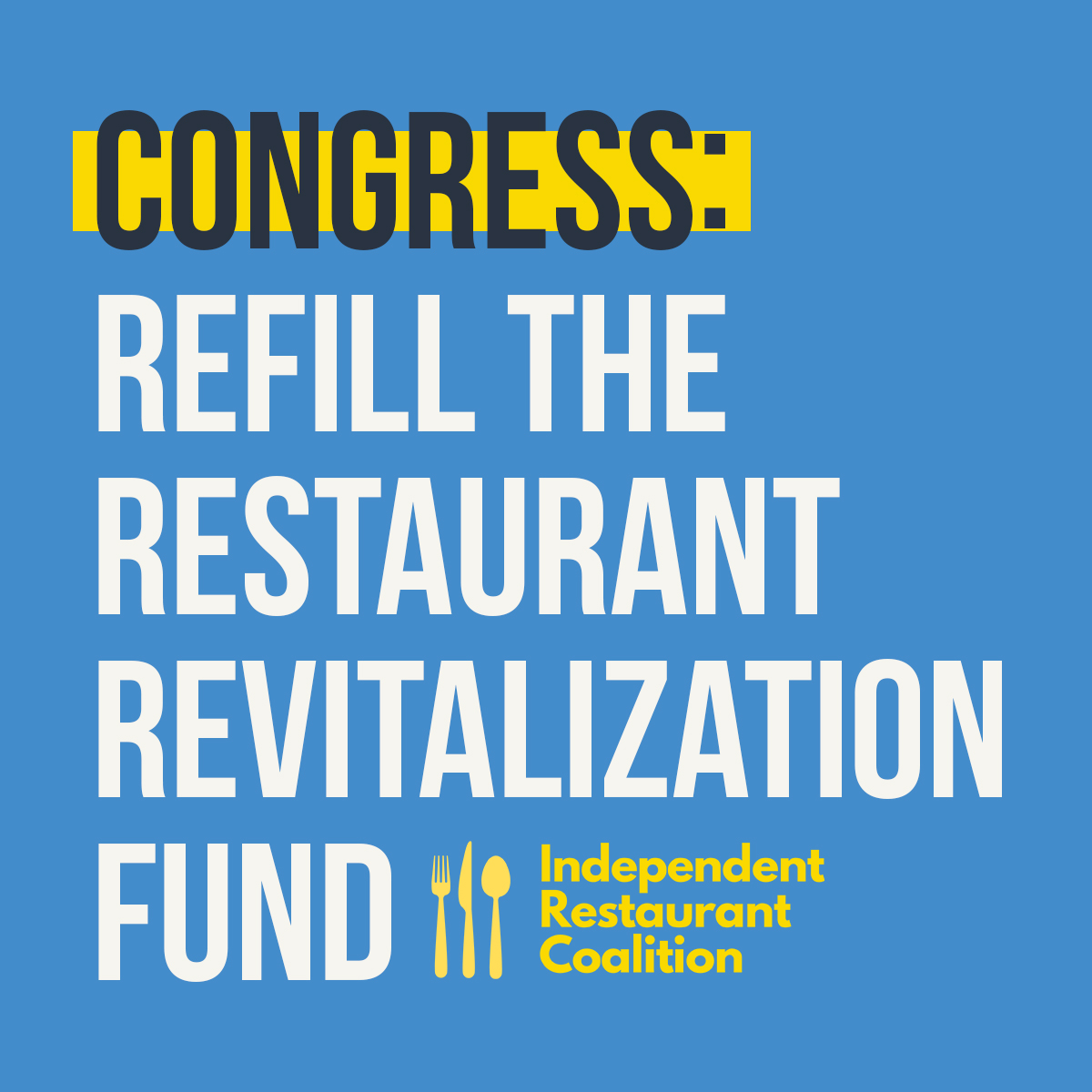 IndpRestaurants's tweet image. UPDATE: Today, members of Congress introduced the Restaurant Revitalization Fund Replenishment Act, which would add $60 billion dollars to the RRF fund to support independent restaurants and bars. #ReplenishRRF