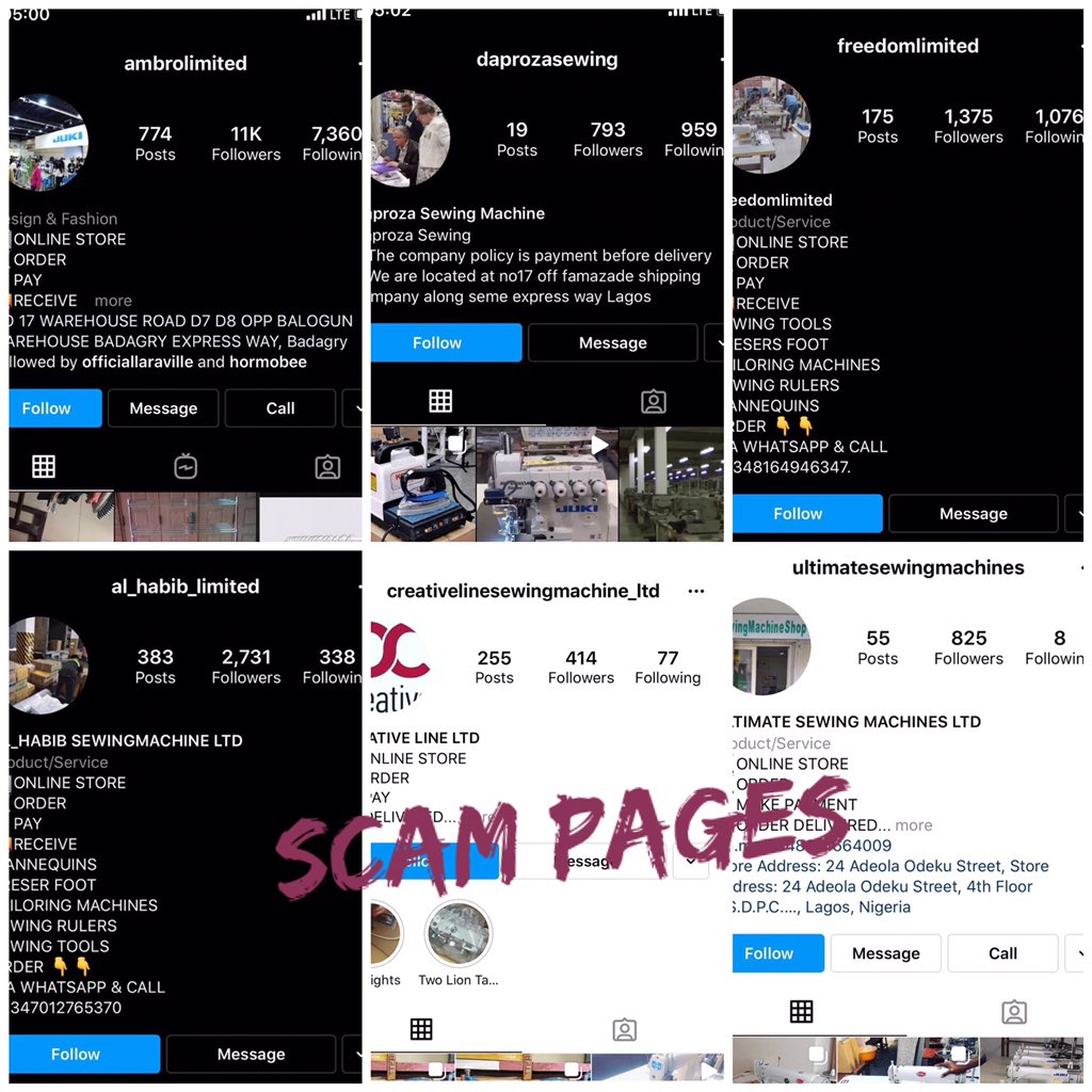 mo_roti's tweet photo. Remember Zanbaviclimited that duped me last month? 
Name change to ambrolimited amongst others, supposedly ran by same person(s).
Beware of :
⚠️Ambrolimited
⚠️Daprozasewing
⚠️Freedomlimited
⚠️al_habib_limited
⚠️Creativelinesewingmachine_ltd
⚠️ultimatesewingmachines https://t.co/5A6kFelO3J