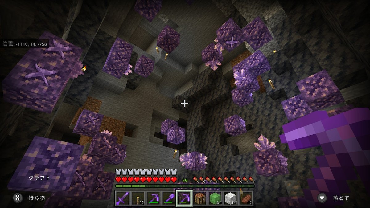 さくしん アメジストジオード見つけた 掘る前にスクショするの忘れた Minecraft マイクラ マインクラフト Nintendoswitch さくしん アメジストジオード見つけた 掘る前にスクショするの忘れた Minecraft マイクラ マインクラフト Nintendoswitch