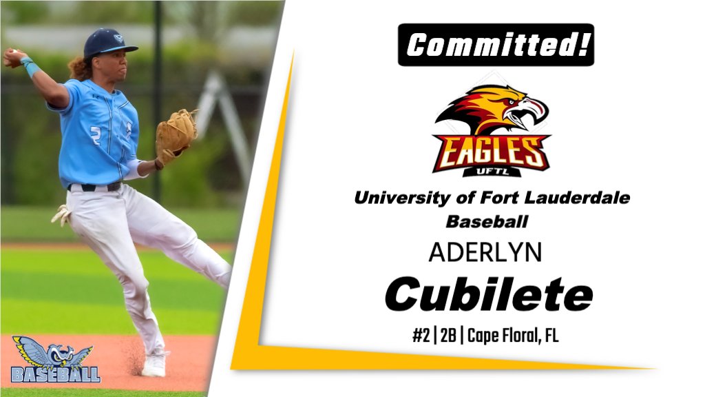 pistol skuespillerinde sofistikeret Prince George's CC Owls on Twitter: "Congratulations to Aderlyn Cubilete  who has announced his commitment to The University of Fort Lauderdale to  continue his education and baseball career! A huge piece for @