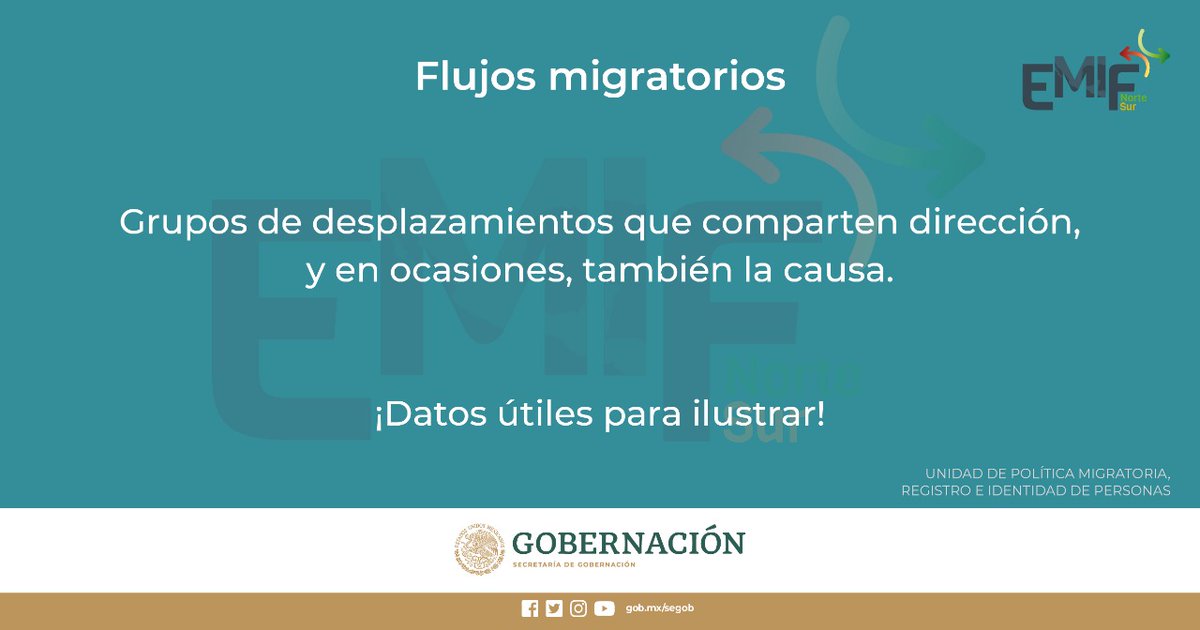 RocioGonzalezH8's tweet image. ¿Flujos migratorios? Te invitamos a conocer más sobre las encuestas de migración #EmifNorte y #EmifSur. #MásDatosMásImpacto ¡Analiza, identifica y decide! bit.ly/3ldpaZF