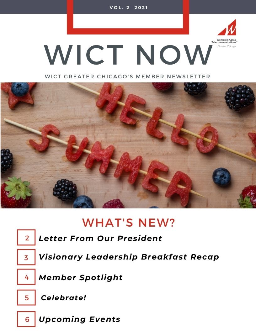 wictchicago's tweet photo. WICT NOW Summer Newsletter - 

https://t.co/ntpI8tyxlU https://t.co/O1WHW2KLIJ