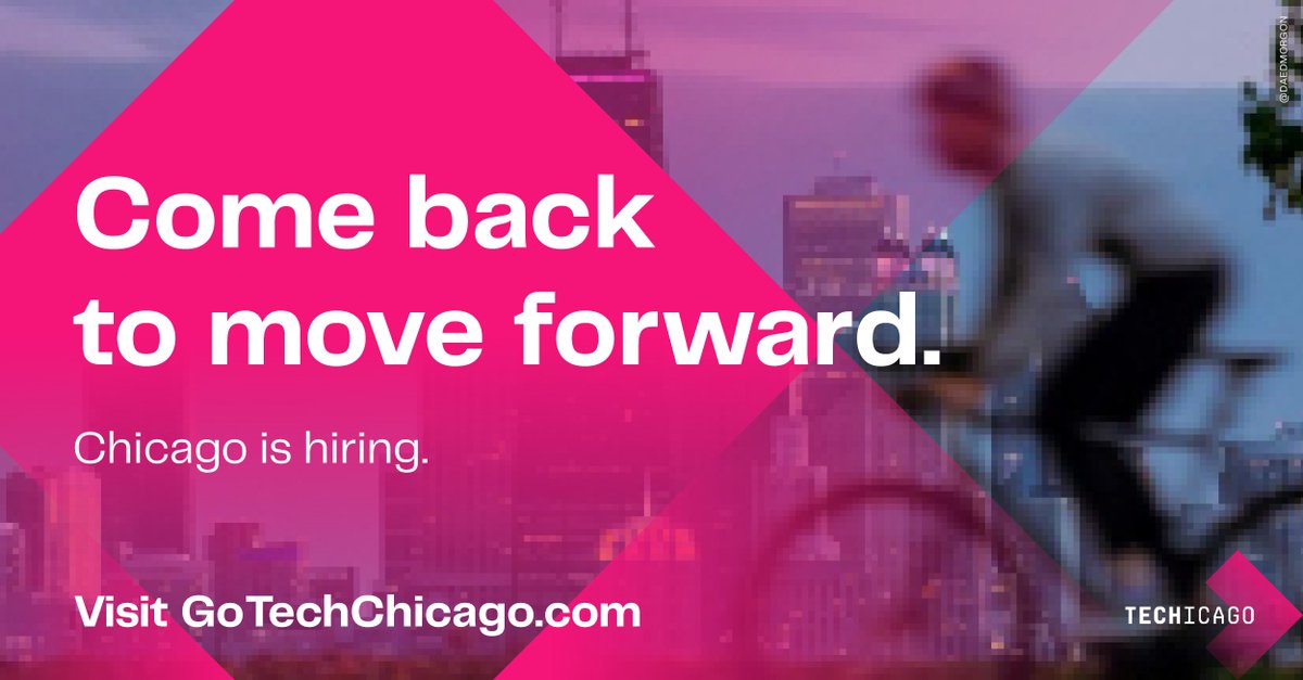 DiscoverDPI's tweet photo. The #ComeBackToMoveForward campaign is engaging tech talent with roots in Chicago & connecting them to our lucrative job opportunities. @P33Chicago @WorldBizChicago & over 50 employers including DPI are making it possible.
https://t.co/W7UBckO7Zj
@GoTechChicago
#TechChicago https://t.co/fXSbaWkAT3