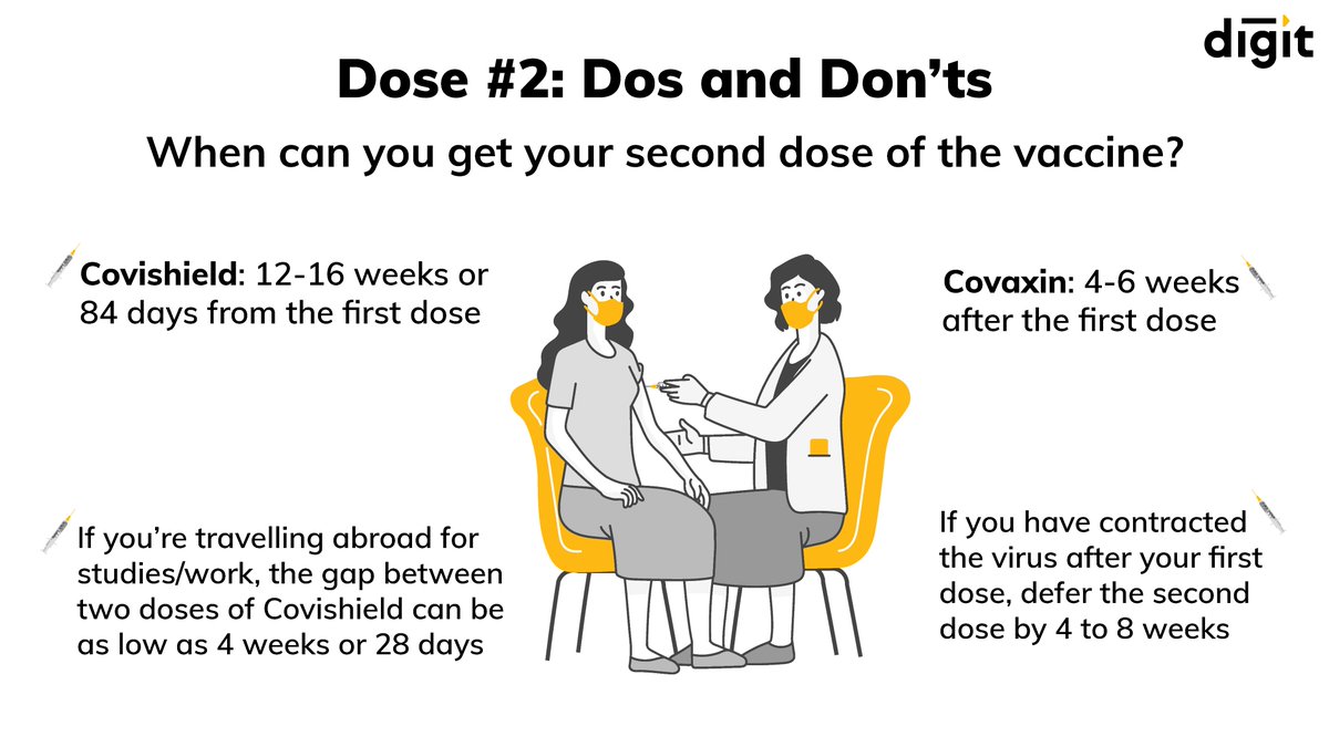 heydigit's tweet image. We have simplified the latest #vaccine guidelines for you. If you want to read it in detail, you can do so here: bit.ly/3g8me1a. If you have any other questions, ask us and we will answer them! Stay safe! 🙂
#GoDigit #DigitSimplifies #COVID19 #Vaccination