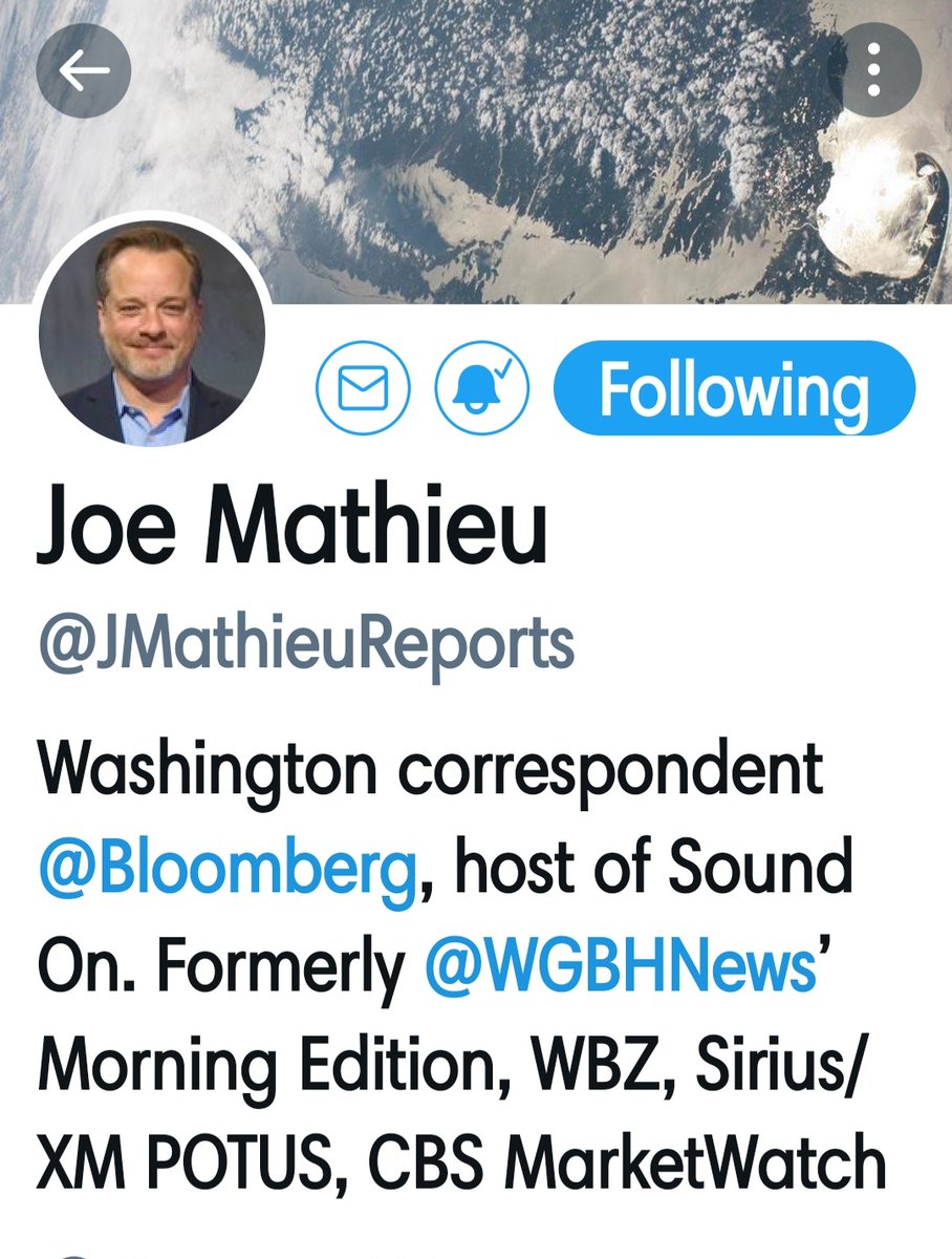 BostonListeners's tweet photo. Congratulations #JoeMathieu @JMathieuReports  @bloomberg A great  New Project . We all stand by you. https://t.co/zxBUDqhY0p