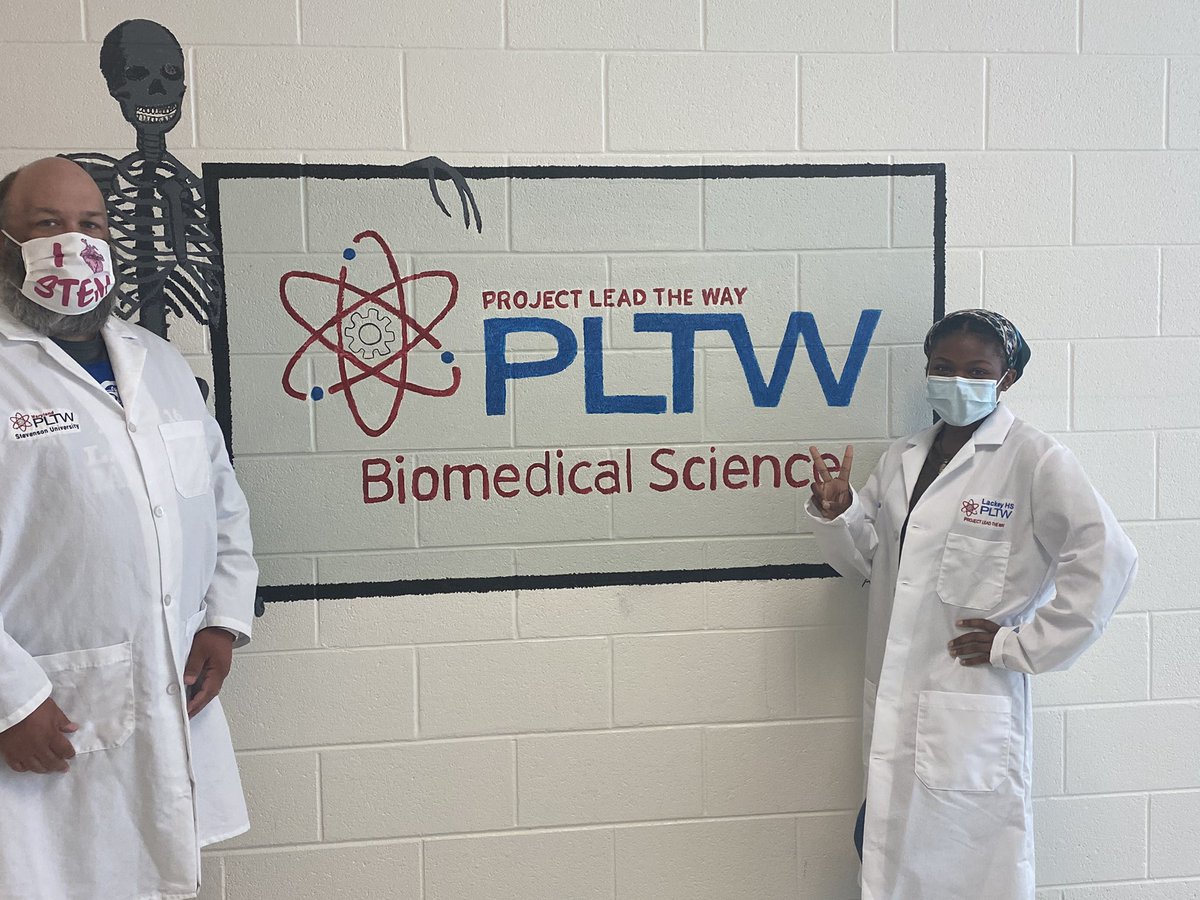White Coat✔️ One of my favorite parts of school is this amazing program. Thank you Mr. Fawcett, see you in the lab soon! <a href="/LackeyHS/">Henry E. Lackey H.S.</a> <a href="/PLTWorg/">Project Lead The Way</a>
