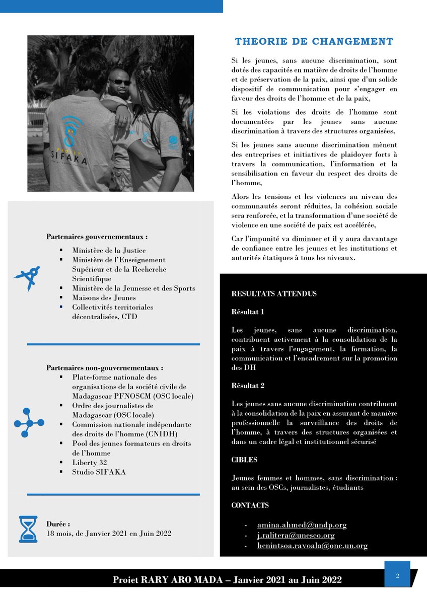 bussiere_brice's tweet photo. Discussing the #GYPI2020 #RaryAro project's critical path with @UNPeacebuilding🇺🇳recipiendaries @UNHumanRightsMG and @UnescoEast : how to best protect #Youth #peacebuilders and #HumanRights defenders in #Madagascar 🇲🇬🕊️ and promote #HumanRights ! #Youth4peace @IssaSanogoUN https://t.co/tZyol4mPO3