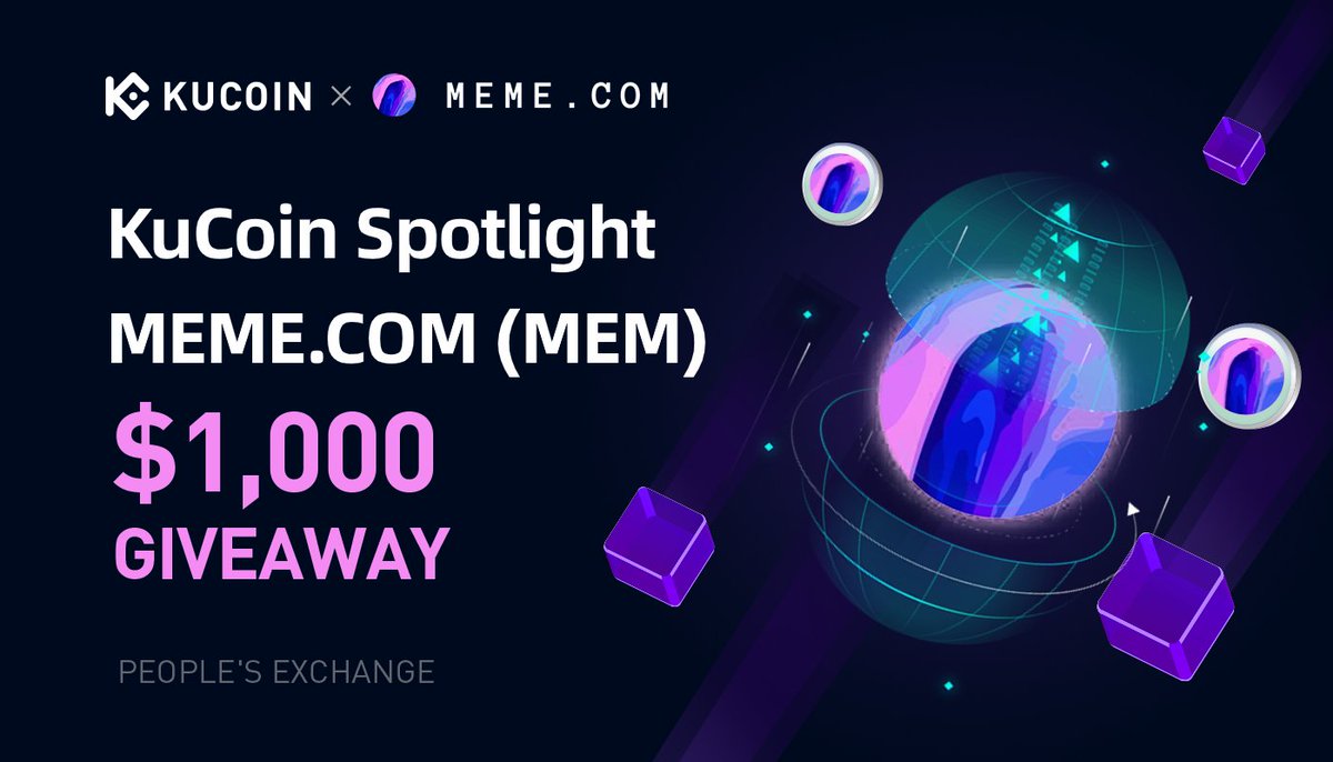 🥳 Celebrate <a href="/MemeExplorers/">MemeExplorers</a> $MEME on #KuCoin Spotlight: $1000 to Give Away!

✅ Follow <a href="/kucoincom/">KuCoin</a>
✅ Retweet this post with the hashtag #KuCoinSpotlight
✅ Tag 3 friends
✅ Fill out: forms.gle/i5QH7wqPk6fbTW…

🎁 20 winners will be announced on June 15 to receive $50 in MEM each.