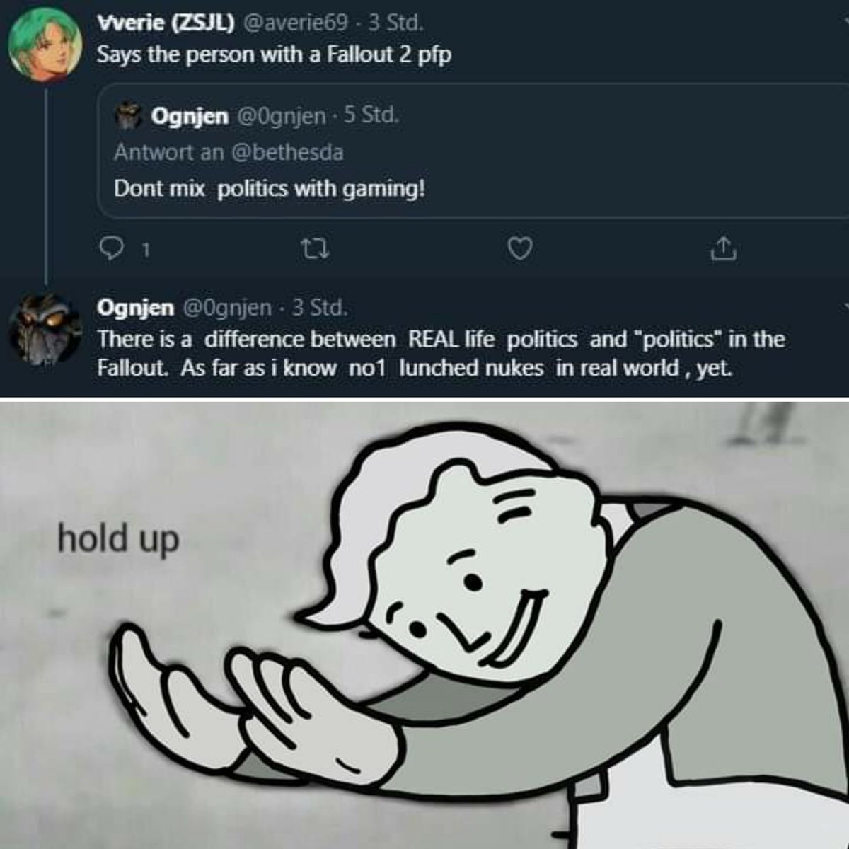 superashbro86's tweet image. Never thought I'd see a "games aren't political" take more ridiculous than the one below, yet here we are.