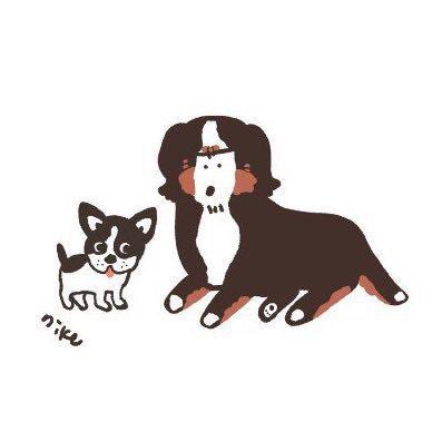 バーニーズマウンテンドッグのtwitterイラスト検索結果