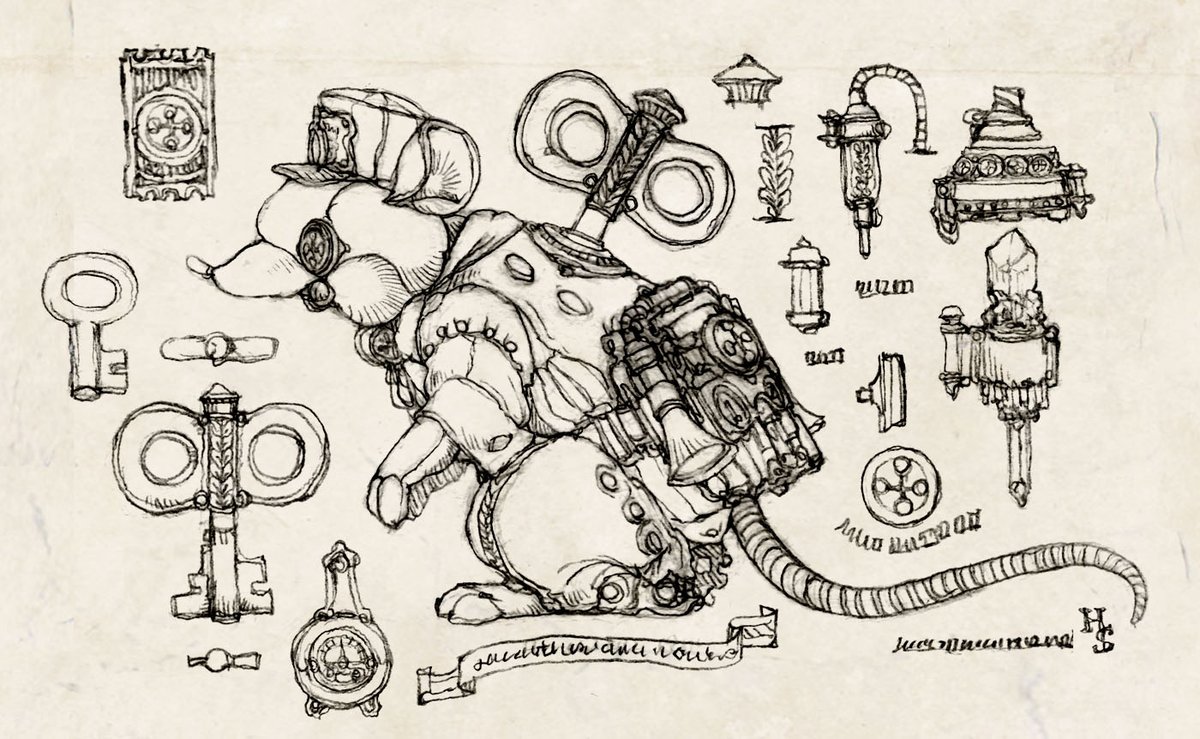 探索用ネズミロボット図。 