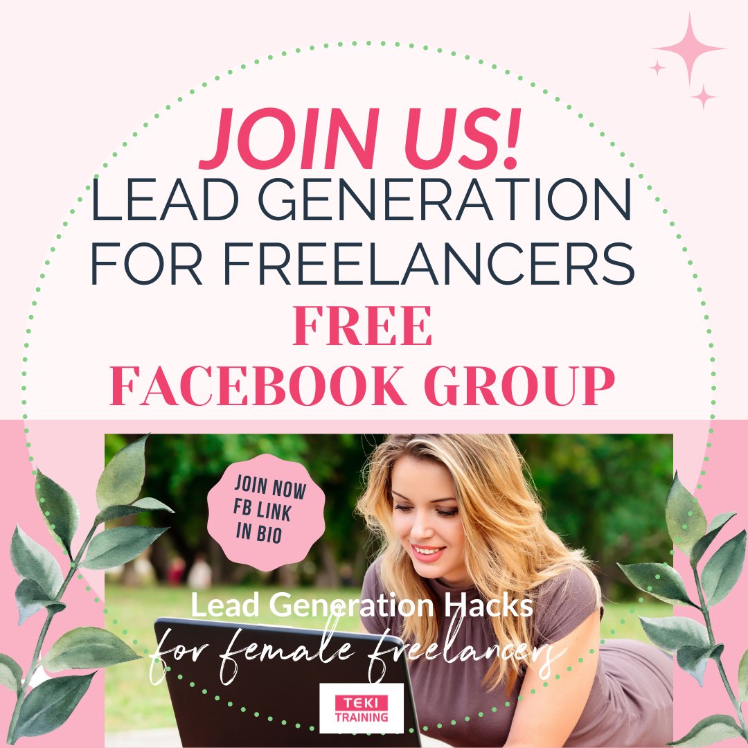 TekiTraining's tweet photo. THE LEAD GEN HACKS FB GROUP! ⠀
Check out the link in our BIO for the LEAD GEN HACKS FB GROUP! ⠀
Or go here:  https://t.co/OkZ3825vLP.
OR DM us for more details! 
We know how tough attracting and retaining elite clients is today, however, it is possible!

JOIN NOW – It’s free! https://t.co/YcG47zUXPl