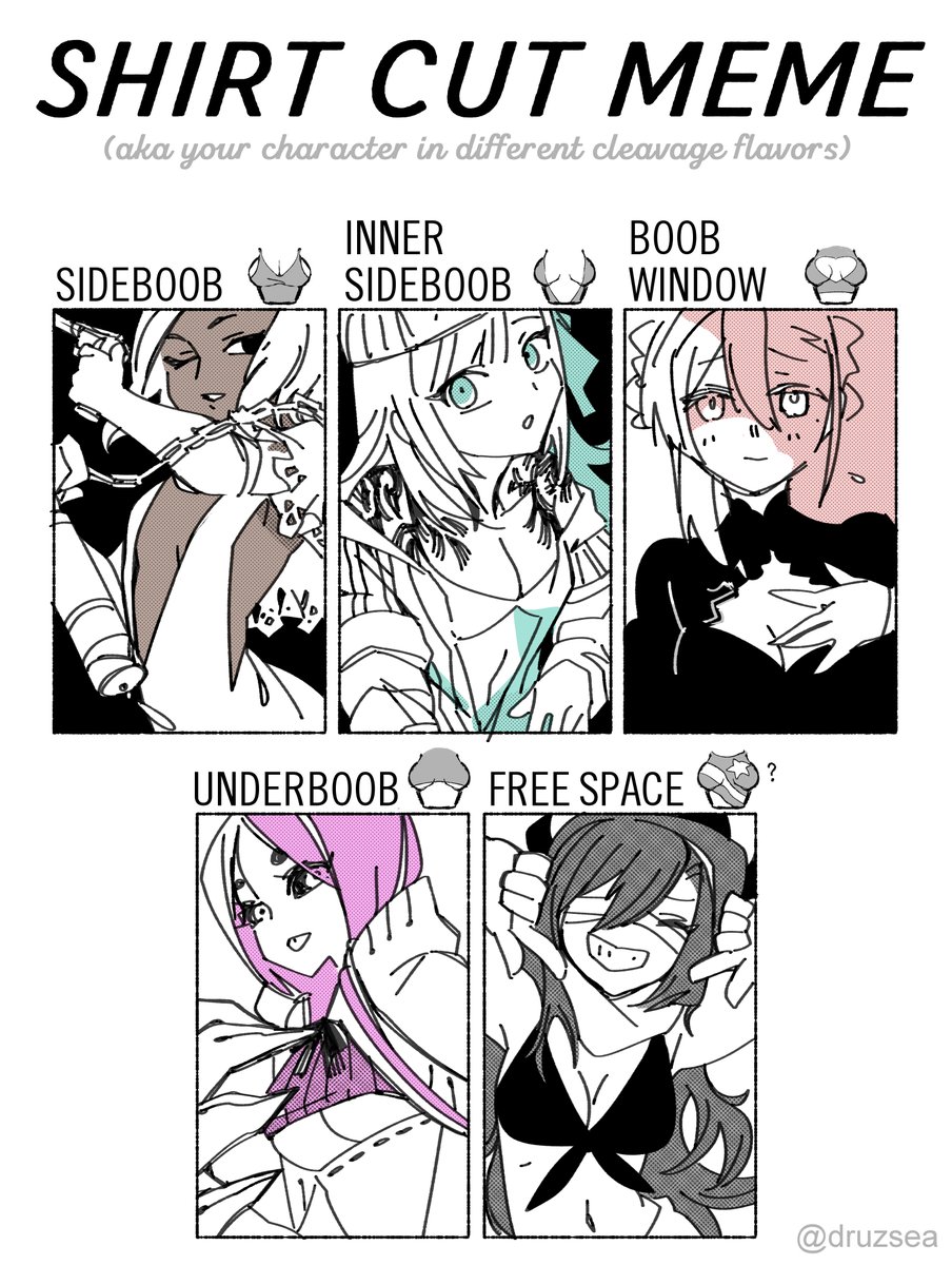 shirt cut art meme💕
Sexy OC incoming ///w/// 
