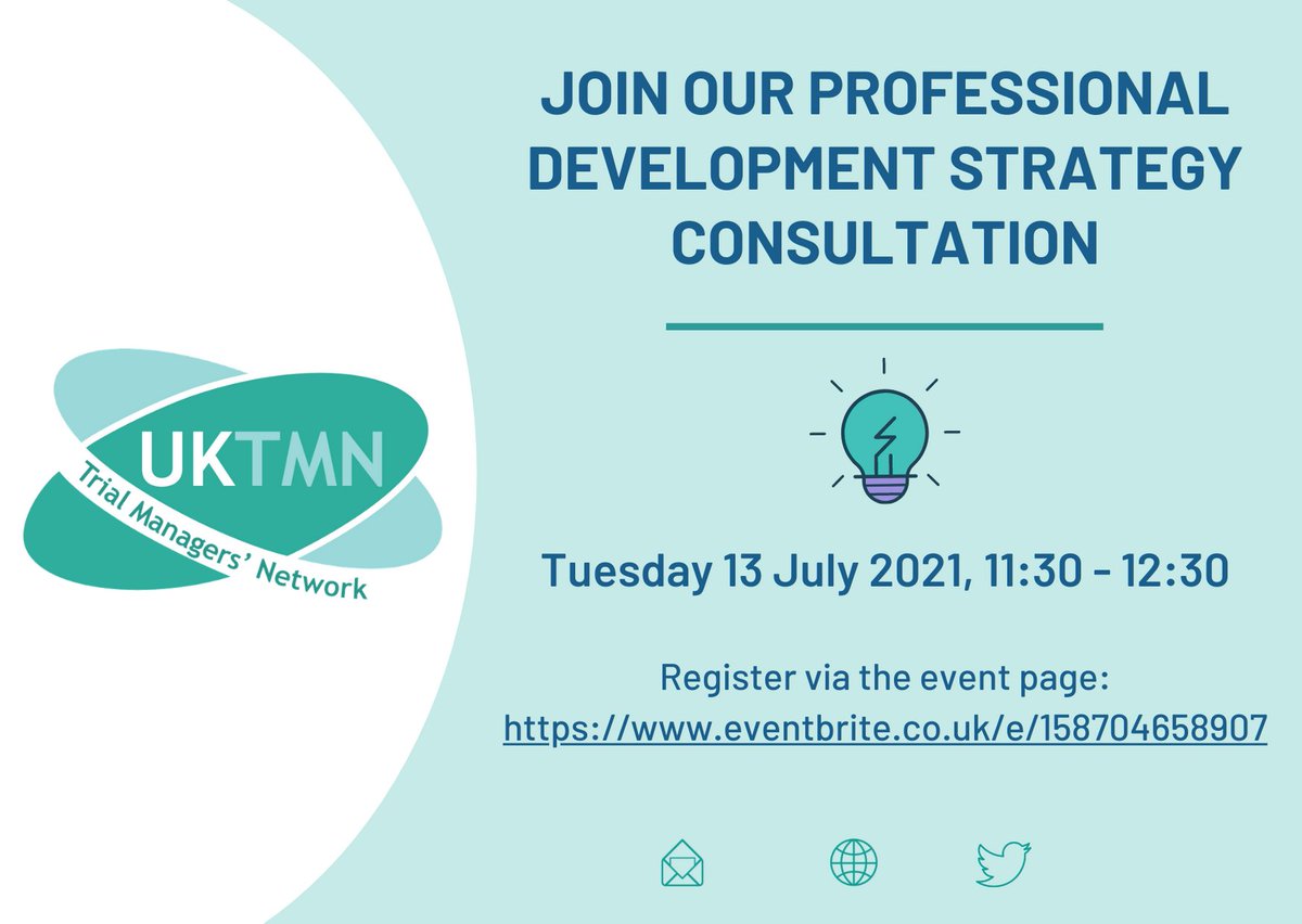 UKTMN's tweet image. We are delighted to provide an opportunity for our members to be involved in the development of the #UKTMN Professional Development Strategy, via an interactive online event. Hearing what is most important to our members for #professionaldevelopment 
eventbrite.co.uk/e/158704658907