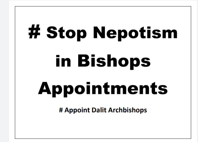 NIIRAHHS1's tweet photo. @Pontifex @Exaudi_News   #AppointDalitBishops https://t.co/OpxJvBcbpC