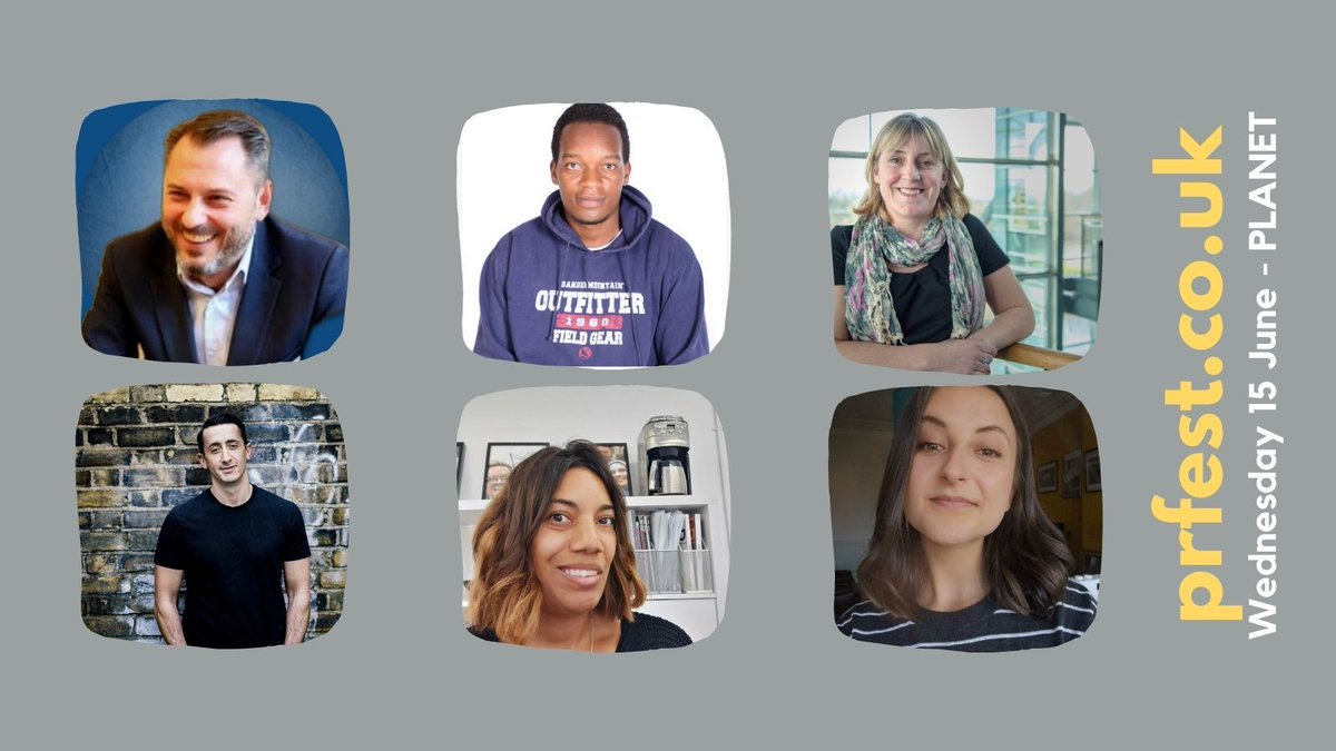 ThePRFest's tweet photo. Day three of #PRFest will feature fascinating conversations about PR and our planet. Featuring @KevinKevinmtai @KorComms @TeeClayts @HoratioNelson and Joanne McLellan @metoffice #CPD #alwayslearning #learnsharecollaborate #professionaldevelopment https://t.co/G3iUt2V23J