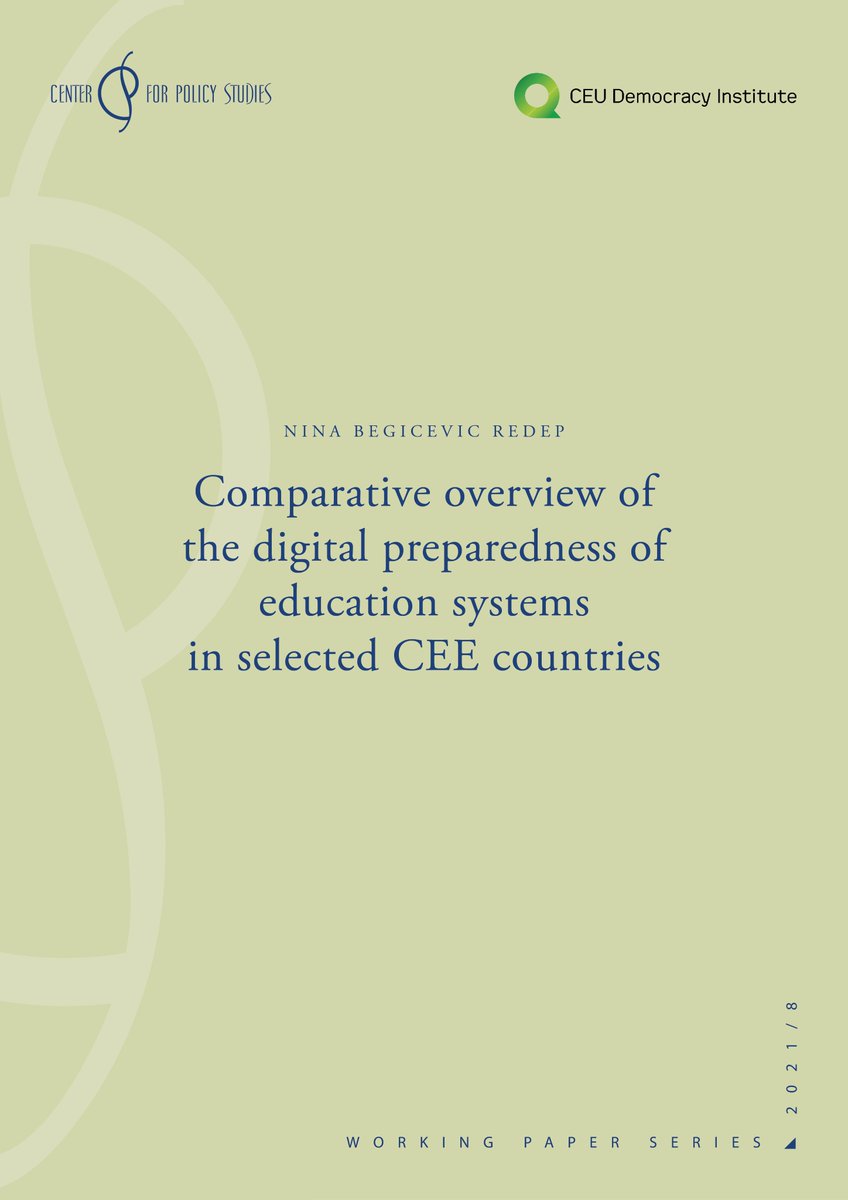 The final study of the EDUC project is about the digital preparedness of education systems, authored by Nina Begicevic Redep, professor at University of Zagreb: bit.ly/3ivxMNr.
Happy reading!