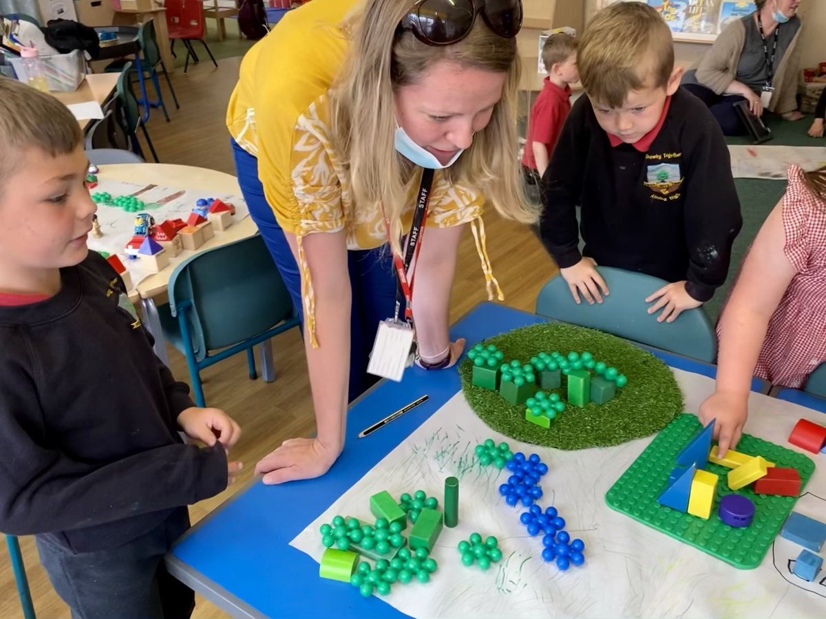 Primageographer's tweet photo. More wonderful #messyMaps from @BrynGwalia with children showing their own perceptions of place &amp; great spatial ability. They are rightly very proud of them. https://t.co/bs3HJTS1O2
