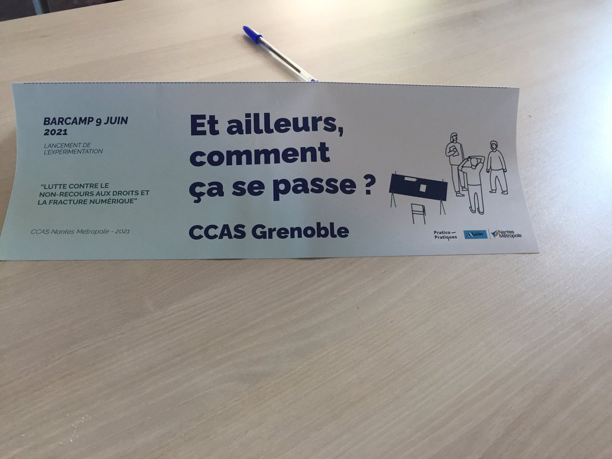 Et si on s’inspirait de ce qui se fait ailleurs pour faire de l’aller-vers ? Un plaisir d’avoir animé hier un bar camp pour les agents CCAS, des centres sociaux et des travailleurs sociaux de <a href="/NantesMetropole/">Nantes Métropole</a> avec les copains de <a href="/PPratiques/">Pratico-Pratiques</a> ! C’est bon de se retrouver en vrai !