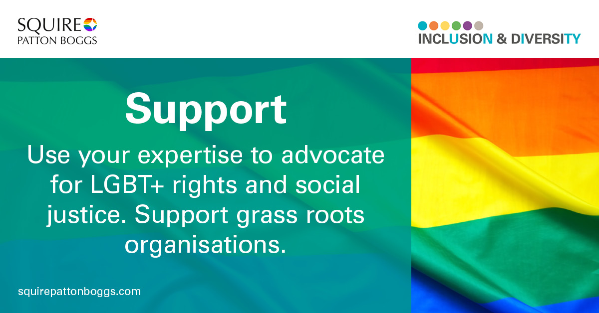 SPB_Global's tweet photo. #PRIDEMONTH: We're acknowledging and celebrating Pride Month in a number of ways within the firm this year, one of which is reminding #TeamSPB colleagues of some of the ways they can be a good ally to the #LGBT+ community. 👇 https://t.co/hoBPGgYtiv