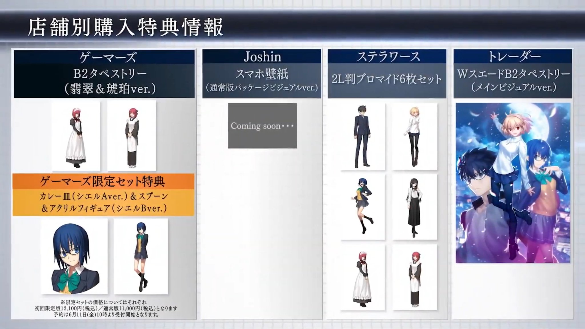 Kars Tsukihime Remake Store Bonuses