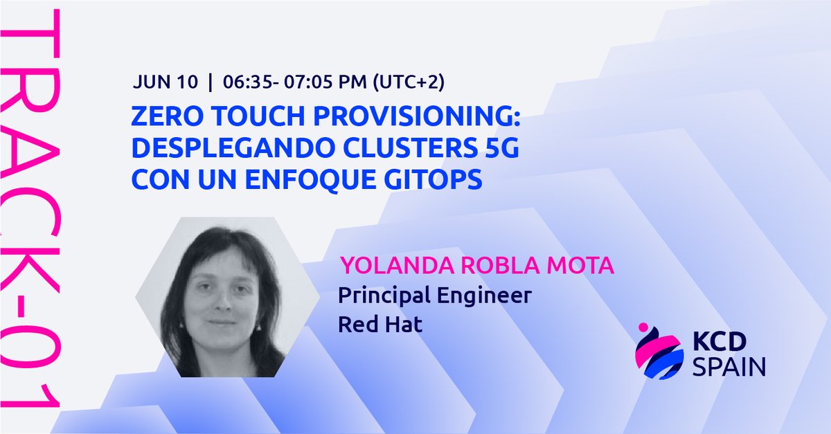 #GitOps
#5G
#Kubernetes
#EdgeComputing 
#ZeroTouchProvisioning

Todo eso, en una misma charla... Sí, cómo lo oyes.

No creo que haga falta añadir nada más, que @yrobla de @RedHat nos lo explique. Por favor.

En unas horas, en #kcdspain ✨