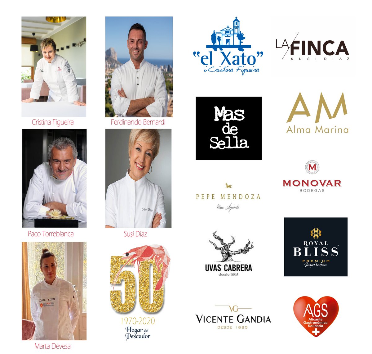 ¡Empieza la cuenta atrás! Sólo faltan 4 días para celebrar nuestro gran 50 aniversario y sólo tenemos palabras de agradecimiento a las personas y entidades que colaboran en nuestro Menú 50 Aniversario, cuya recaudación donaremos a <a href="/AlicanteGastro1/">Alicante Gastronómica</a>  #50añosHogar