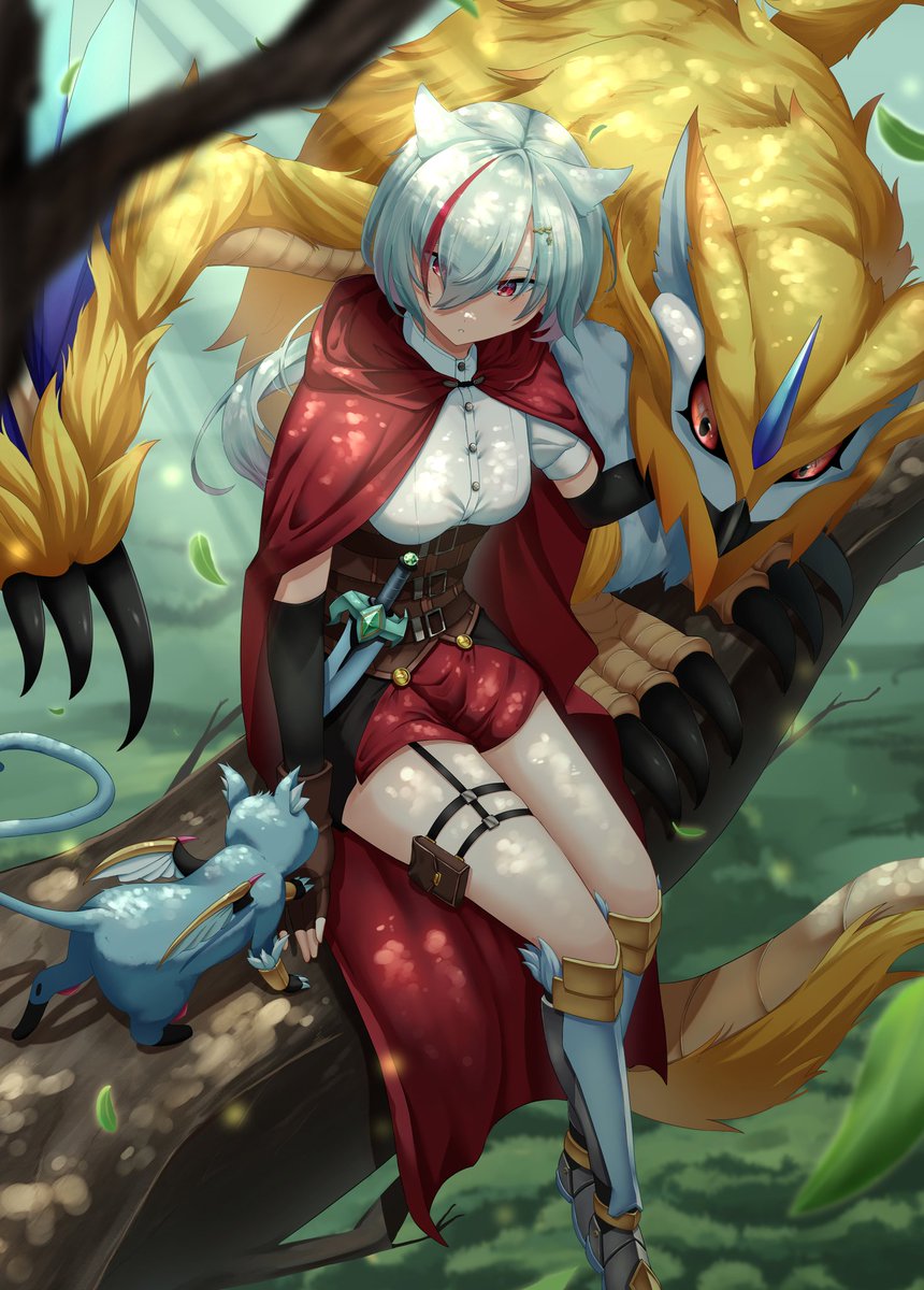 もろろす 魔獣使いちゃん 初夏の創作クラスタフォロー祭り 絵描きさんと繫がりたい オリジナル イラスト