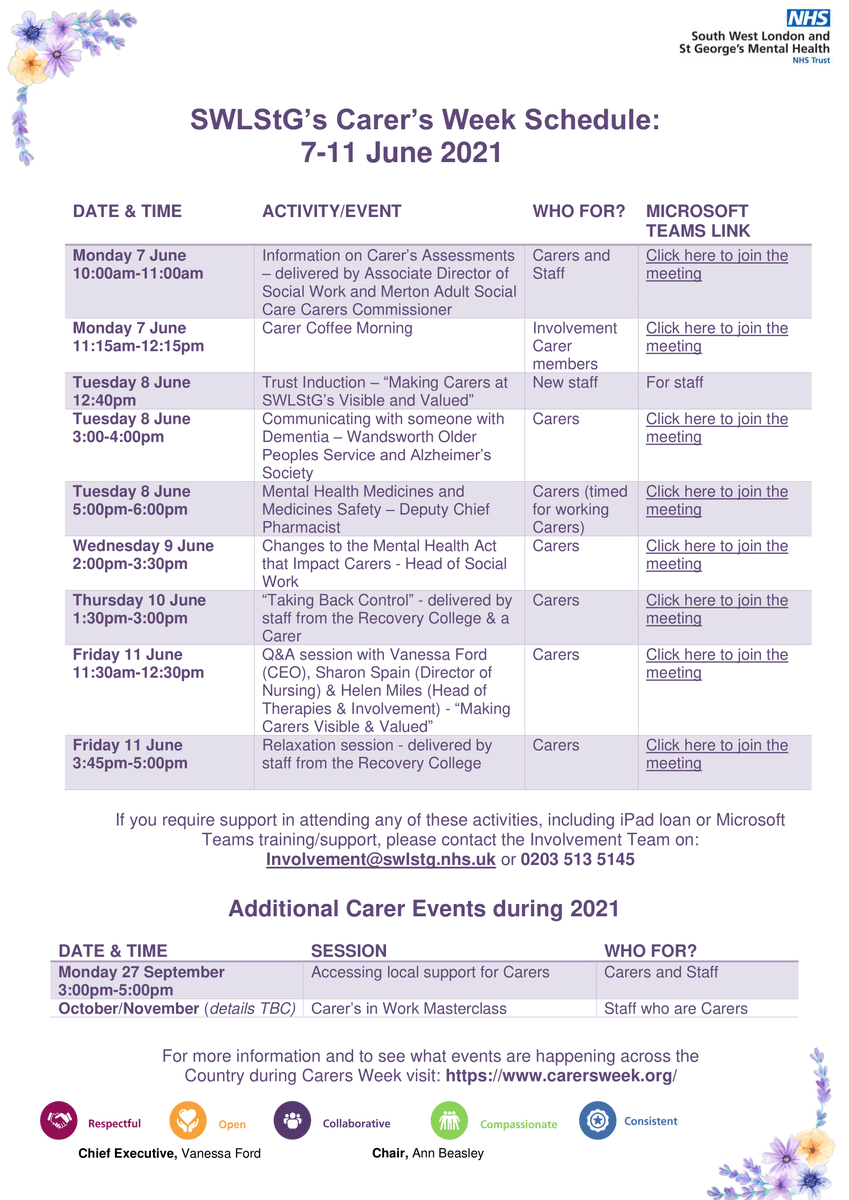 SuttonCarers's tweet photo. Join @SWLSTG at the "Taking Back Control" #CarersWeek event today (10th June), 1:30pm - 3pm. This engaging session will be delivered by staff from the @RecoverySWLSTG and a #Carer.
You can attend by emailing involvement@swlstg.nhs.uk.
#SuttonCarers #UnpaidCarers #WeSeeWeValue https://t.co/exZeu0CVt4