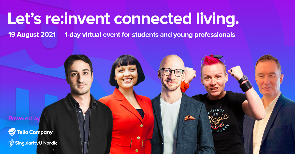 Incase you haven't heard, you can still apply for a fully sponsored seat by <a href="/TeliaCompany/">Telia Company</a> to RE:CONNECTED on 19 August, for students and young professionals. Spread the word in your network - we are out to redesign connected living and we want you there!

sunordic.org/reconnectedbyt…