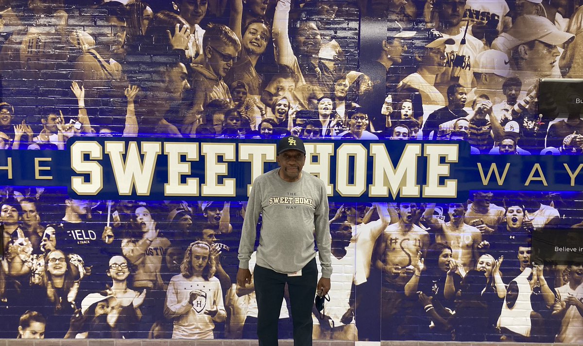 kdelaplante's tweet photo. A true Panther at heart. Congratulations to Mr. Baugh on his retirement and last day walking the halls of the High School. You will be missed by all!! 💙💛 #onesweethome @SweetHomeCSD https://t.co/Wg3rys3z9u