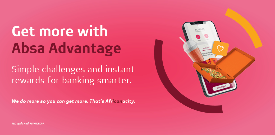 Absa South Africa On Twitter Have You Accepted And Completed Your Absa Advantage Challenge Visit The Absa Banking App Today And Get In On The Action We Do More So You Can Absa South Africa On Twitter Have You Accepted And Completed Your Absa Advantage Challenge Visit The Absa Banking App Today And Get In On The Action We Do More So You Can