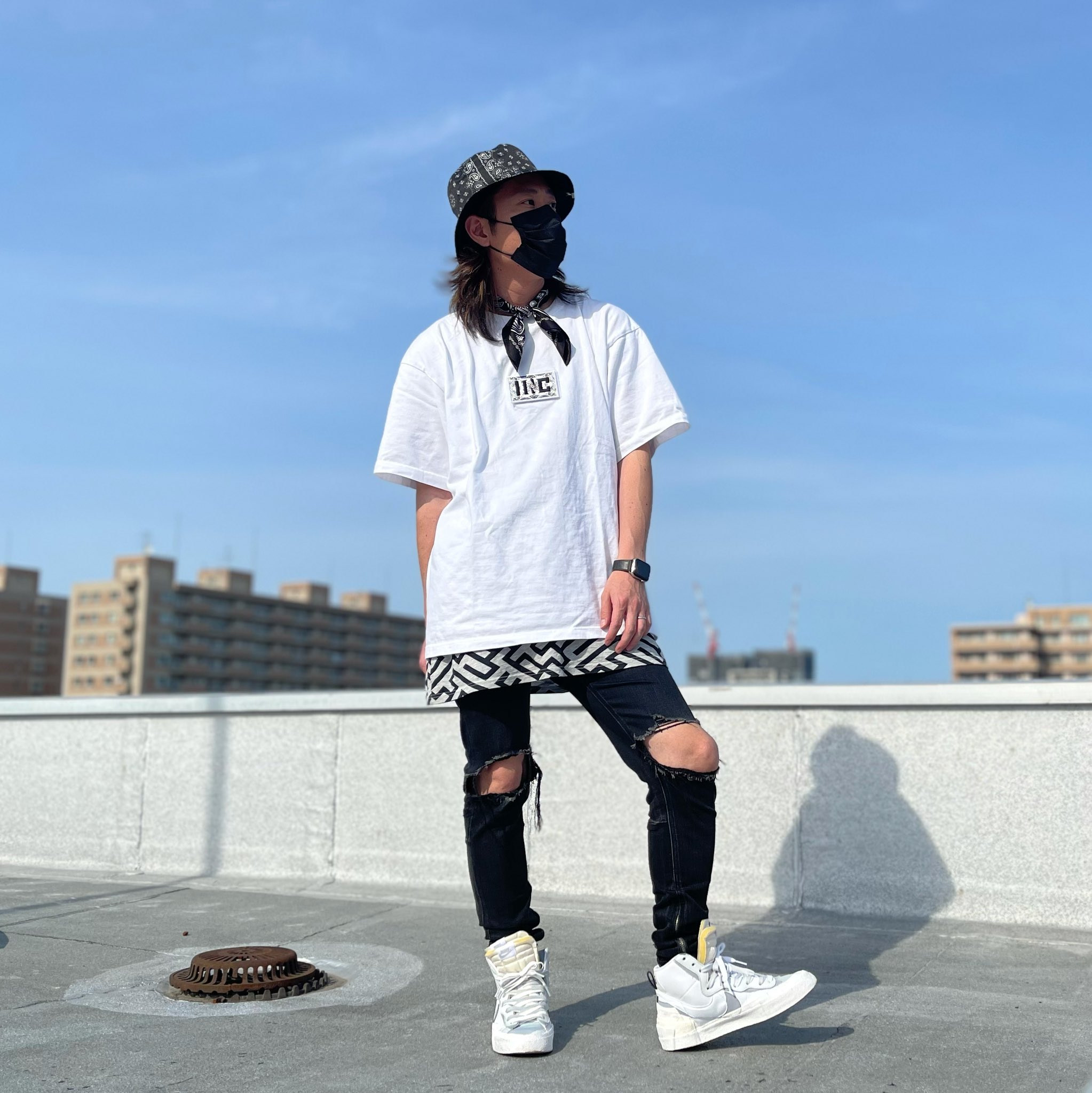 Linc Sasa 今日のコーデ Mihara Yasuhiro Gu Linc Mnml Sacai Nike Blazer Mid Sacaiブレザー販売日って事で ストリートファッション スニーカー T Co S3h7saxydt Twitter