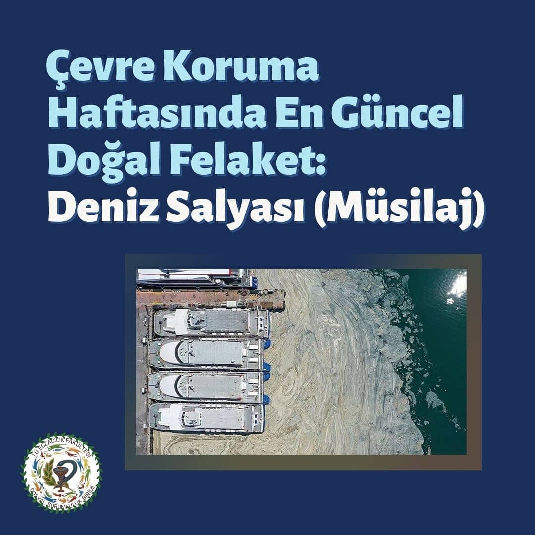 iueczSSB's tweet photo. Son haftaların en güncel konularından, Marmara Denizinin geleceği için çok büyük bir risk faktörü olan müsilaj..

#çevrekorumahaftası #çevrekoruma #çevrekirliliği #doğa #iueczssb #sosyalsorumluluk https://t.co/8MRGyhuePl