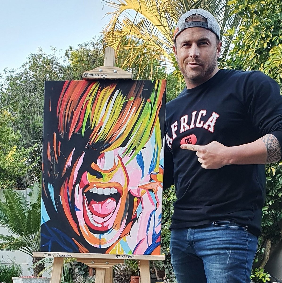 IvanGreenZA's tweet photo. Colour is a power, which directly influences the soul - This beauty will be on someones wall very soon :)

#painting #lovecolour #ivangreen #juicypaintings https://t.co/ObpRQ4Xirm