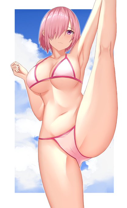 MashuKyrielight#水着 #FateGO #FateGrandOrder #Fate #I字バランス#マシュ・キリエライト #FGO 