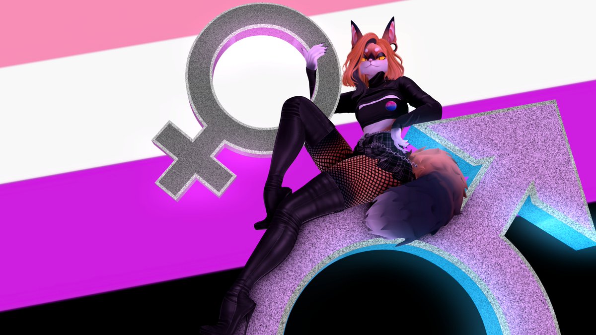 True Colors : Fluidity | Day 10 of #Pride2021, with Jacques making a return representing the Genderfluid! Don't be afraid to show how you feel, nothing is stopping you, show pride. | #SecondLife #Furry #PrideMonth2021 #Genderfluid