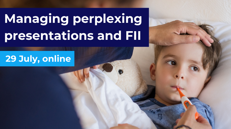 RCPCHtweets's tweet photo. New online course: Learn the principles of perplexing presentations and fabricated and induced illness, establish appropriate pathways in managing cases, and learn to avoid common pitfalls during diagnosis and when complications arise. Find out more https://t.co/Gtw0iB2b8O https://t.co/ns29H7EDuZ