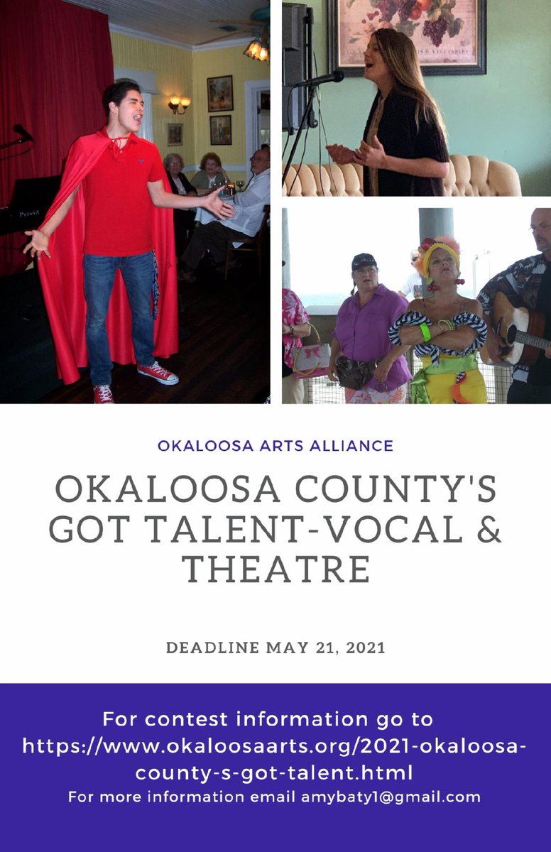 Okaloosa's Got Talent Theatre &amp; Vocal Winners conta.cc/3isAROz