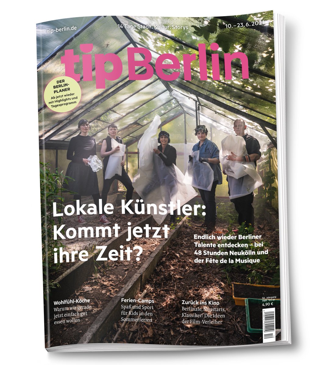 zitty Berlin (@zitty) on Twitter photo Der neue tipBerlin: Künstler:innen wieder am Start - bei <a href="/48hNk/">48 Stunden Neukölln</a> und der <a href="/FETEberlin/">Fête de la Musique</a> . Außerdem: Die Wohlfühl-Köche - so schmeckt Berlin nach dem Lockdown. Und Schulferien jetzt planen: Spaß & Sport für Kinder. Am Kiosk. Der neue tipBerlin: Künstler:innen wieder am Start - bei <a href="/48hNk/">48 Stunden Neukölln</a> und der <a href="/FETEberlin/">Fête de la Musique</a> . Außerdem: Die Wohlfühl-Köche - so schmeckt Berlin nach dem Lockdown. Und Schulferien jetzt planen: Spaß & Sport für Kinder. Am Kiosk.
